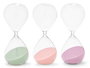 Giftdecor Reloj de Arena 20 cm Surtidos Colores Pastel 30 Minutos Aproximadamente (Set de 12)