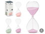 Giftdecor Reloj de Arena 20 cm Surtidos Colores Pastel 30 Minutos Aproximadamente (Set de 12)