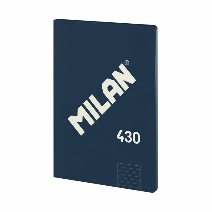 MILAN Libreta 1918 A4 48h Horizontal 95g Azul (Set de 3)