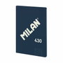MILAN Libreta 1918 A4 48h Horizontal 95g Azul (Set de 3)