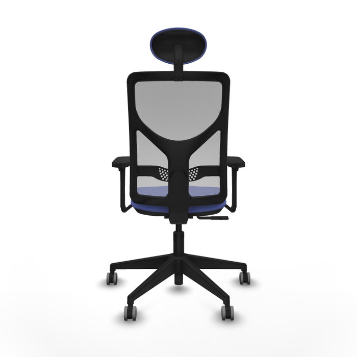 PIQUERAS Y CRESPO Silla de oficina Motilla Azul claro/Gris con mecanismo Sincro, brazos 3D y cabecero fijo PIQUERAS Y CRESPO Silla de oficina Motilla Azul claro/Gris con mecanismo Sincro, brazos 3D y cabecero fijo
