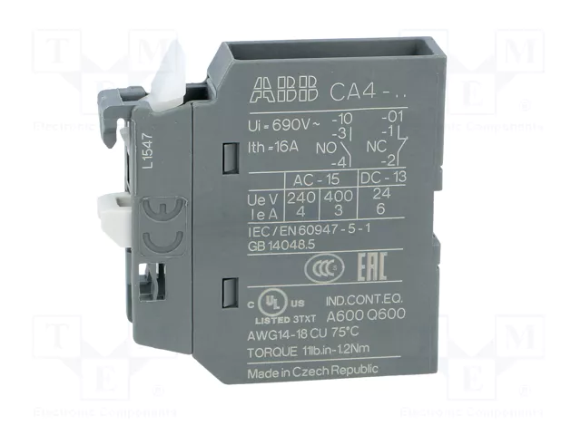 ABB Contactores auxiliares AF con agarres de tornillo ABB Contactores auxiliares AF con agarres de tornillo