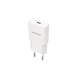 Nanocable Cargador de Pared 30W USB-C/PD, Carga Rápida Power Delivery para Smartphone, Blanco, 1 Puerto, 100-240V, CE