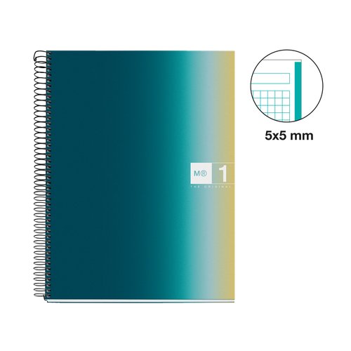 Miquelrius Cuaderno Espiral Aurora Iceland A4 80 Hojas Cuadrícula 5 mm Miquelrius Cuaderno Espiral Aurora Iceland A4 80 Hojas Cuadrícula 5 mm