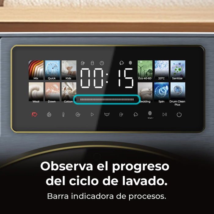 Lavadora Cecotec 10950 Autodose Inverter 3D Titanium A 1400 rpm 10 kg Lavadora Cecotec 10950 Autodose Inverter 3D Titanium A 1400 rpm 10 kg