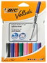 Bic Velleda 1741 Rotuladores para Pizarra Colores Surtidos, Bolsa de 8 unidades