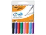 Bic Velleda 1741 Rotuladores para Pizarra Colores Surtidos, Bolsa de 8 unidades