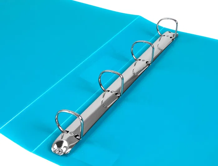 Liderpapel Carpeta de Anillas 4 Anillas 25 mm Polipropileno DIN A4 Celeste Opaco