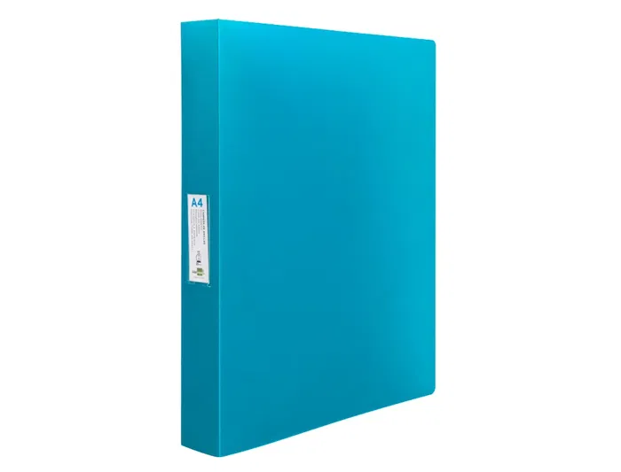 Liderpapel Carpeta de Anillas 4 Anillas 25 mm Polipropileno DIN A4 Celeste Opaco
