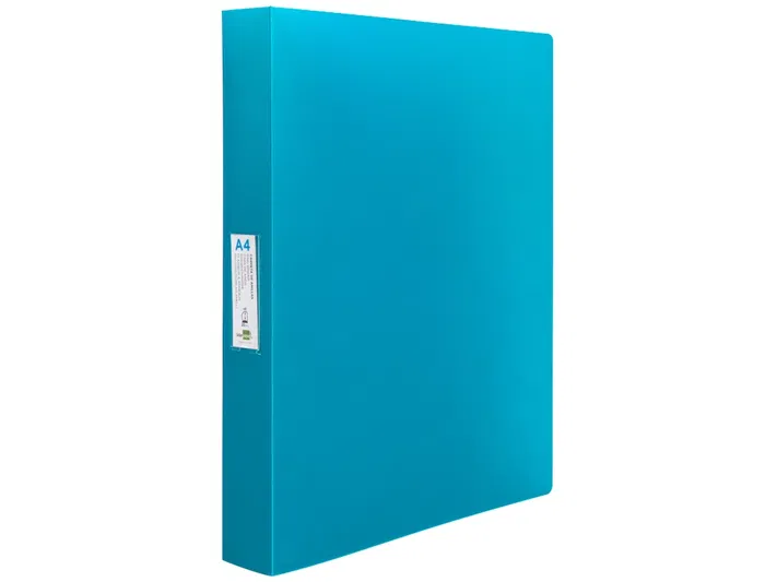 Liderpapel Carpeta de Anillas 4 Anillas 25 mm Polipropileno DIN A4 Celeste Opaco