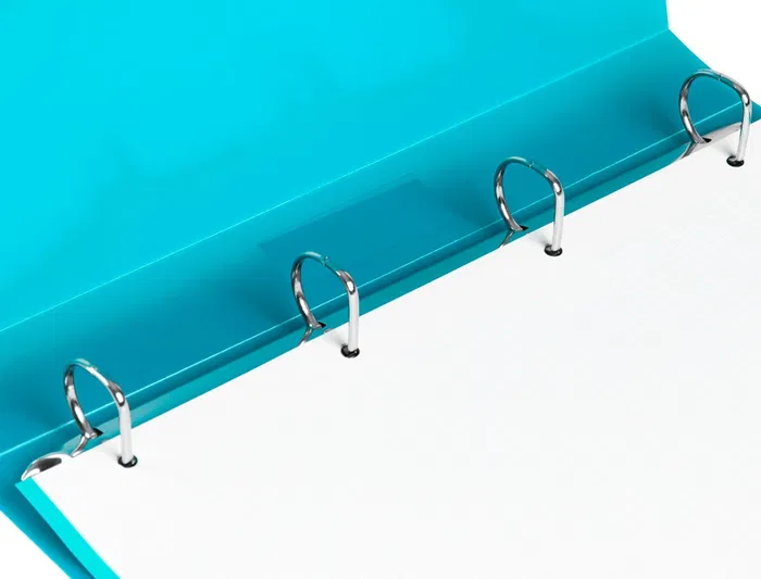 Liderpapel Carpeta de Anillas 4 Anillas 25 mm Polipropileno DIN A4 Celeste Opaco