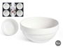 Vessia Set 6 Cuencos Porcelana Blanca Aperitivo 9 cm (Set de 12)