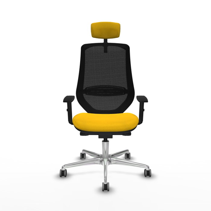 PIQUERAS Y CRESPO Silla de oficina Mardos con mecanismo Sincro/Traslack Amarillo y Negro PIQUERAS Y CRESPO Silla de oficina Mardos con mecanismo Sincro/Traslack Amarillo y Negro