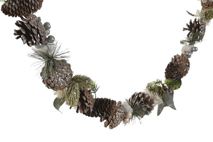 DKD Home Decor Guirnalda Navidad Alpina Verde Natural Piña 8 x 150 x 8 cm (2 Unidades) DKD Home Decor Guirnalda Navidad Alpina Verde Natural Piña 8 x 150 x 8 cm (2 Unidades)