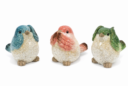 DKD Home Decor Figura de Cerámica de Pájaro Multicolor 8x11.5x10.5 cm