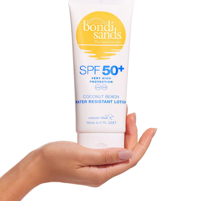 Bondi Sands Protector Solar Corporal SPF50+ Water Resistant 4hrs, Loción Coconut Beach 150 ml