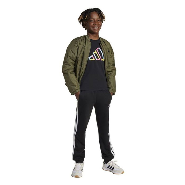 Camiseta de Manga Corta Infantil Adidas Negro 3-4 Años