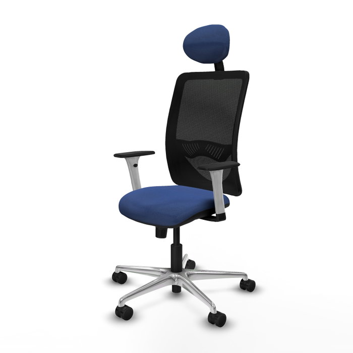 PIQUERAS Y CRESPO Silla de oficina Zulema con mecanismo Sincro, Azul marino y Negro PIQUERAS Y CRESPO Silla de oficina Zulema con mecanismo Sincro, Azul marino y Negro