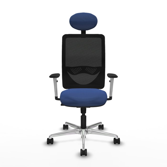PIQUERAS Y CRESPO Silla de oficina Zulema con mecanismo Sincro, Azul marino y Negro PIQUERAS Y CRESPO Silla de oficina Zulema con mecanismo Sincro, Azul marino y Negro