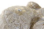 DKD Home Decor Figura de Elefante en Resina Blanco y Dorado