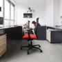 PIQUERAS Y CRESPO Silla de oficina Mardos con mecanismo Sincro/Traslack Azul