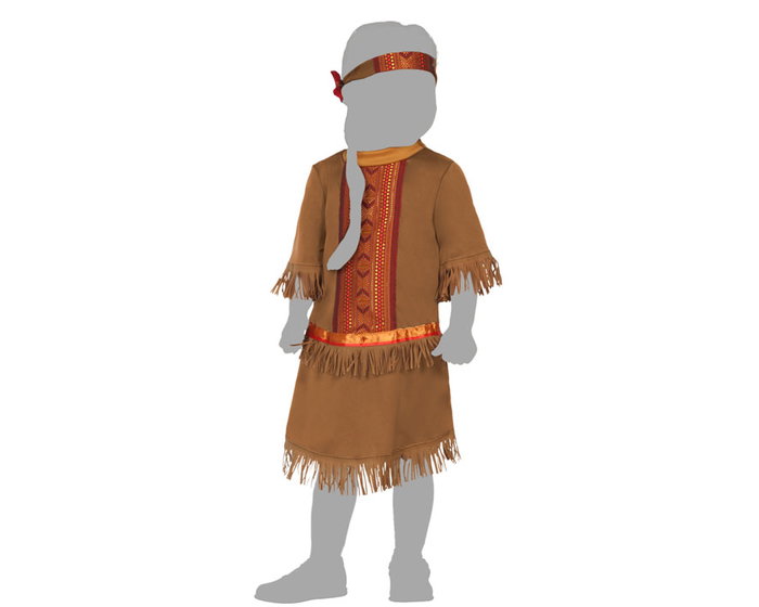 Disfraz India Niña Bebé 12-24 Meses Lejano Oeste Carnaval