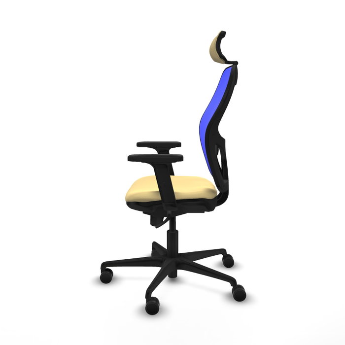 PIQUERAS Y CRESPO Silla de oficina Jorquera Sincro Crema/Azul PIQUERAS Y CRESPO Silla de oficina Jorquera Sincro Crema/Azul