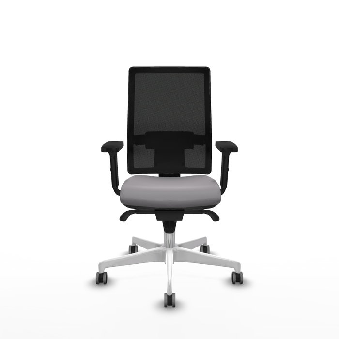 PIQUERAS Y CRESPO Silla de oficina Horna con mecanismo Sincro, Gris y Negro PIQUERAS Y CRESPO Silla de oficina Horna con mecanismo Sincro, Gris y Negro
