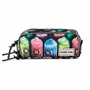 Pro-Dg Estuche Portatodo PRO-DG Multicolor de Tres Compartimentos con Cremallera para Lápices 10 x 22 x 8 cm