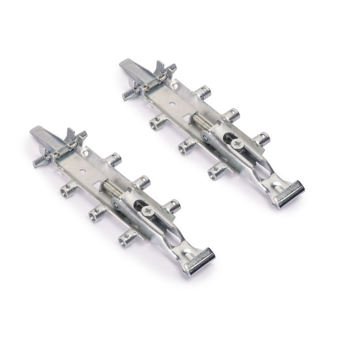 Emuca Kit de colgadores ocultos para módulos altos Levelup 3 con pletina, Acero, Cincado