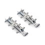 Emuca Kit de colgadores ocultos para módulos altos Levelup 3 con pletina, Acero, Cincado