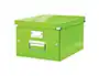 Leitz Caja Click&Store Mediana Verde 281x200x369 mm 16L Cartón Contenedor A4