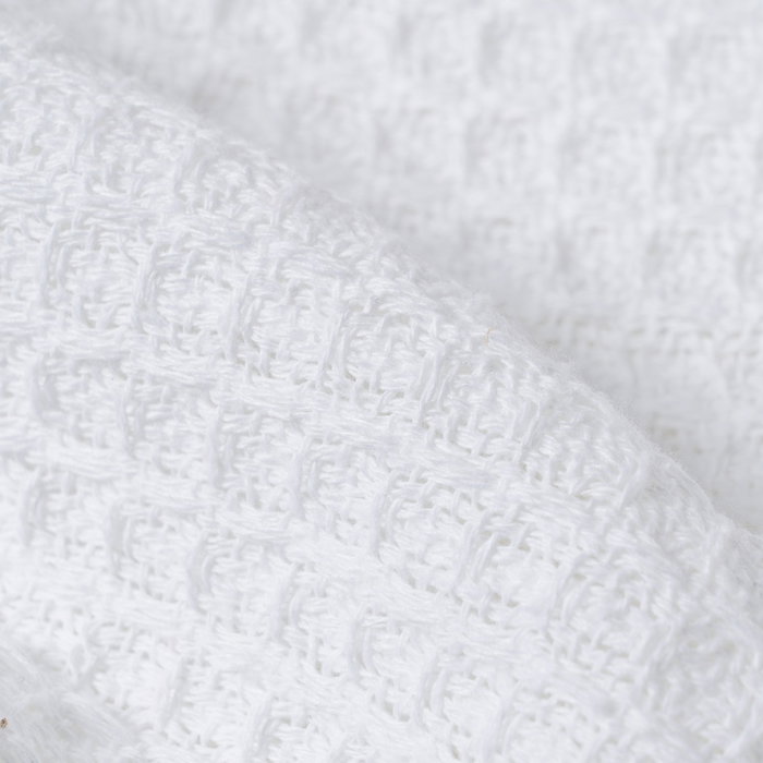 Plaid Panal Blanco Algodón Decoración 280 X 260 cm