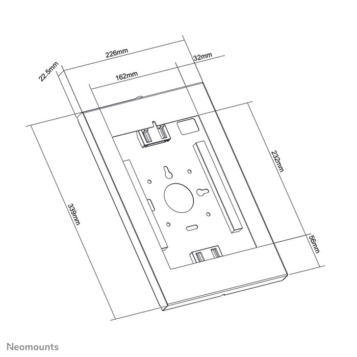 Neomounts WL15-650WH1 Soporte de Tablet para Pared Blanco, Ajustable 9.7-11 pulgadas