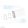 Neomounts WL15-650WH1 Soporte de Tablet para Pared Blanco, Ajustable 9.7-11 pulgadas