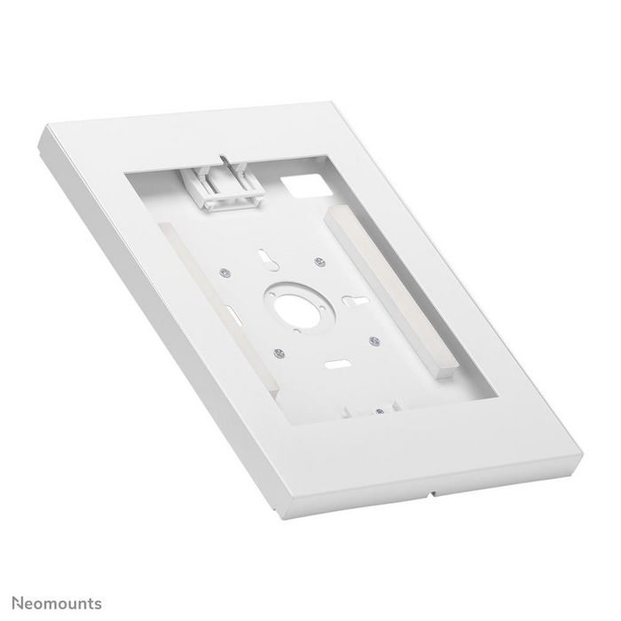 Neomounts WL15-650WH1 Soporte de Tablet para Pared, Ajustable 9.7-11", Bloqueo Seguridad, Orientación Vertical/Horizontal, VESA 75x75, Blanco