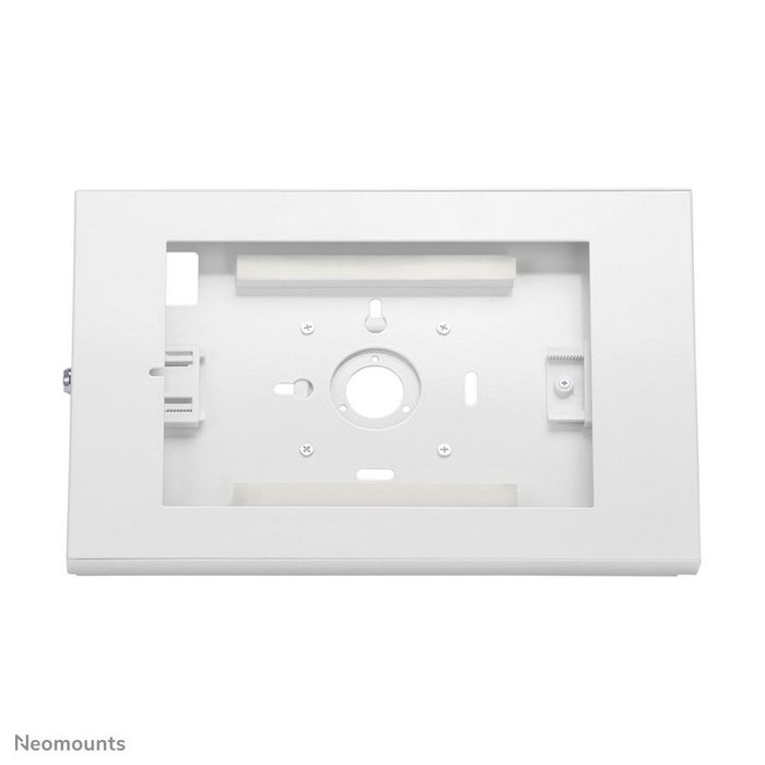 Neomounts WL15-650WH1 Soporte de Tablet para Pared, Ajustable 9.7-11", Bloqueo Seguridad, Orientación Vertical/Horizontal, VESA 75x75, Blanco