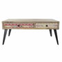 DKD Home Decor Mesa de Centro de Madera de Mango y Metal Marrón