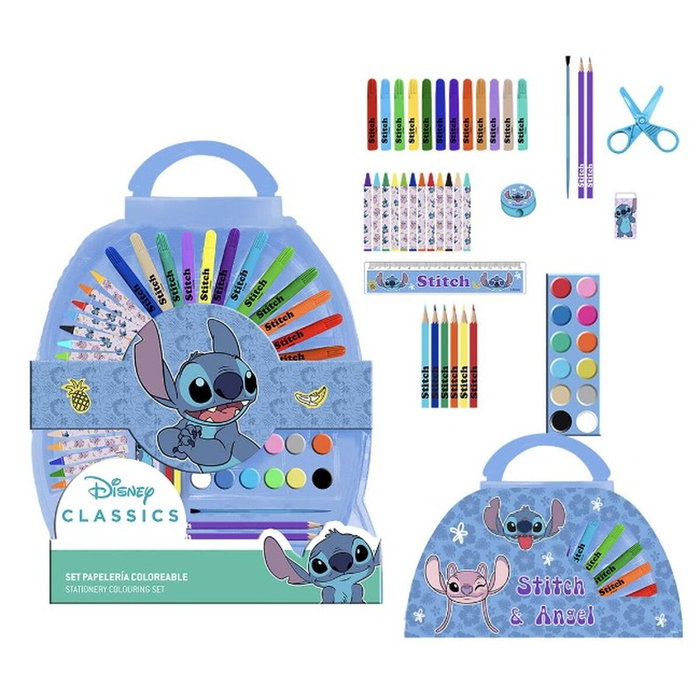 Cerdá Set de Papelería Coloreable Stitch 50 Piezas