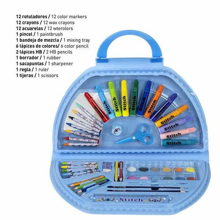 Cerdá Set de Papelería Coloreable Stitch 50 Piezas