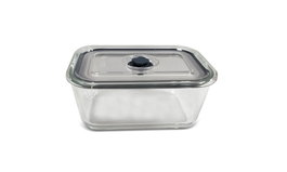 DKD Home Decor Recipiente de Borosilicato y PP 800ml