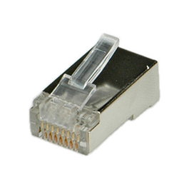 ROLINE Modular Plug RJ-45 Categoría 5e Blindado, Plata, RoHS, 10 Unidades