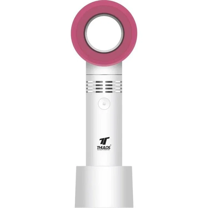 Thulos Mini Ventilador Portátil 3 Velocidades TH-MFN-03 - USB, Compacto, Blanco Rosa