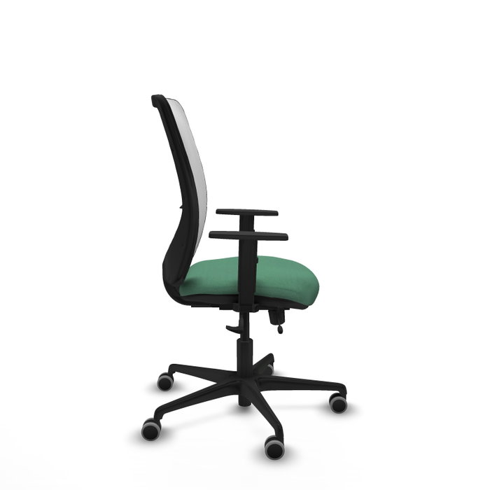 PIQUERAS Y CRESPO Silla de oficina Zulema Verde esmeralda y Blanco