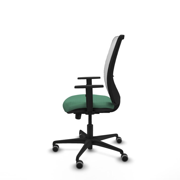 PIQUERAS Y CRESPO Silla de oficina Zulema Verde esmeralda y Blanco