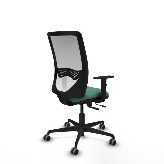 PIQUERAS Y CRESPO Silla de oficina Zulema Verde esmeralda y Blanco