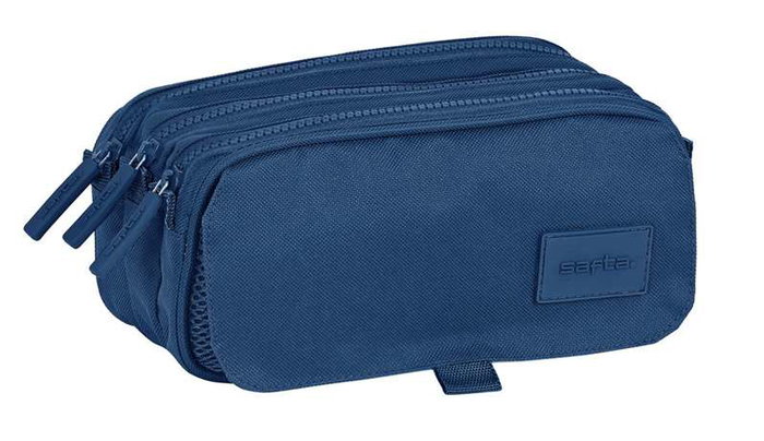 Safta Portatodo Triple Big "Marino" 21,5x10x8cm Azul Marino Safta Portatodo Triple Big "Marino" 21,5x10x8cm Azul Marino