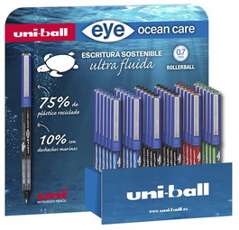 Roller T.Liq. Uni-Ball Eye Ocean Care 0,7 (Ub-157Rop) Expositor De 36 12X 274407000 Ocean Care Azul 12X 274399000 Ocean Care Negro 6X 299297000 Ocean Care Rojo 6X 299305000 Ocean Care Verde