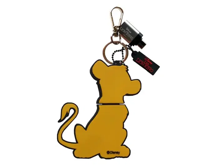 Wondee The Lion King Simba Memoria USB 32GB Llavero Pendrive con Adaptador USB C
