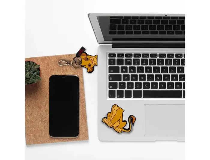 Wondee The Lion King Simba Memoria USB 32GB Llavero Pendrive con Adaptador USB C